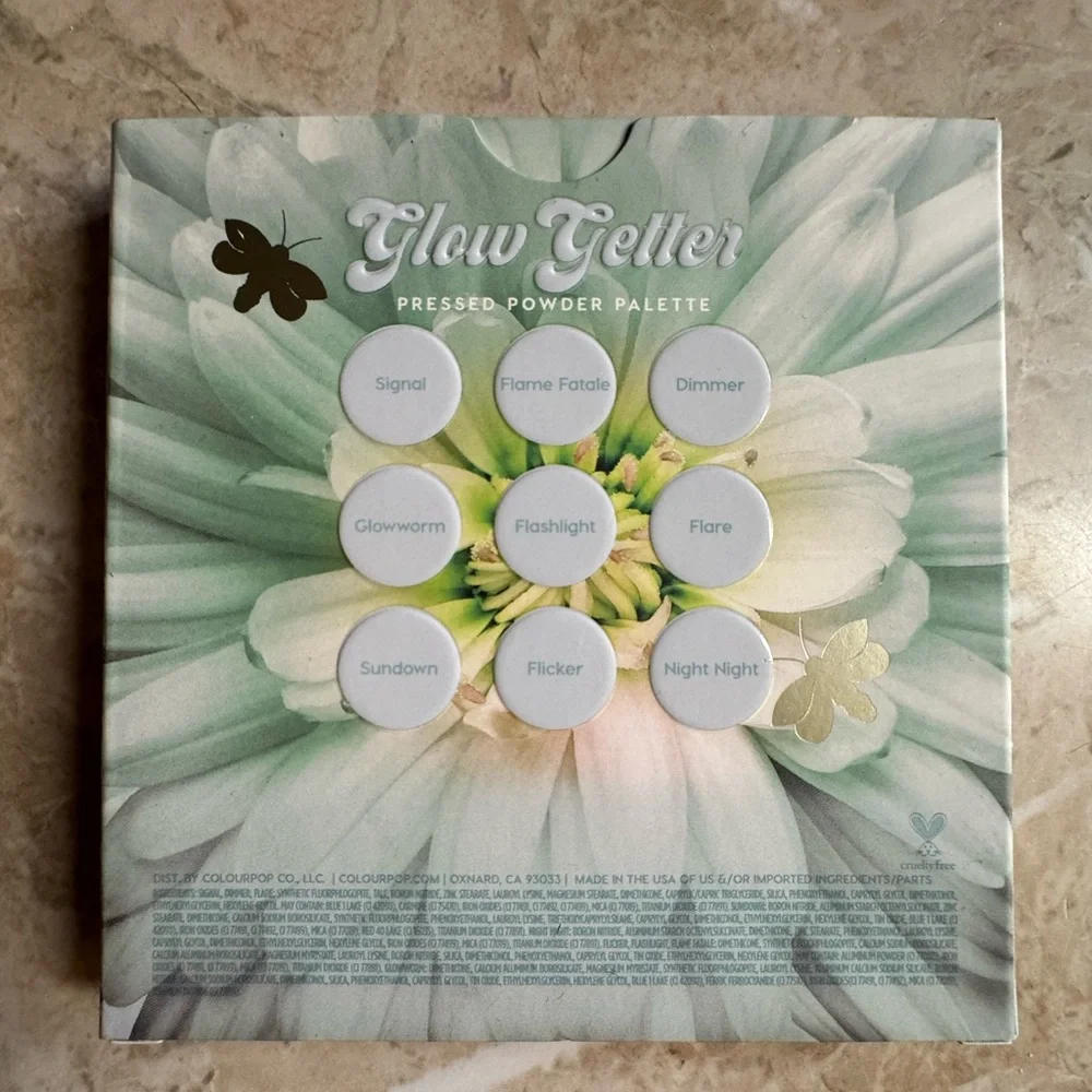Colourpop Glow Getter 9 Pan Pressed Eyeshadow Powder Palette New in Box